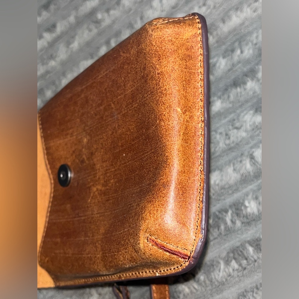 New cross body leather bag purse Unisex - Picture 5 of 8